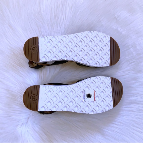 UGG Black Tipton Platform Ankle Strap Sandals - Picture 7 of 7